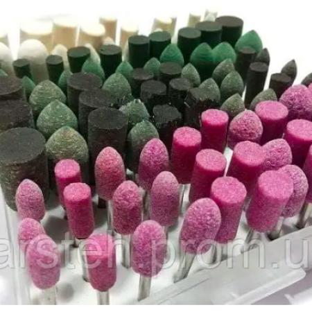 Набор – вулканит, резина, камень, войлок 100шт YDS Tools 