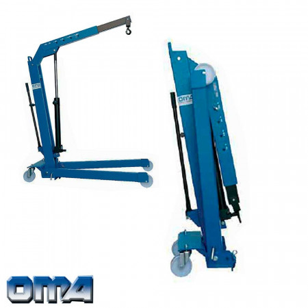 Складной гидравлический кран для снятия двигателя ОМА 589 (500 кг) , Италия 