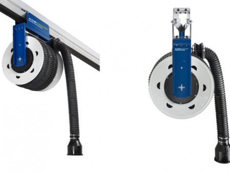 Рельсовая вытяжная система с перемещаемой катушкой FUTURE EXTRACTION (Испания) 