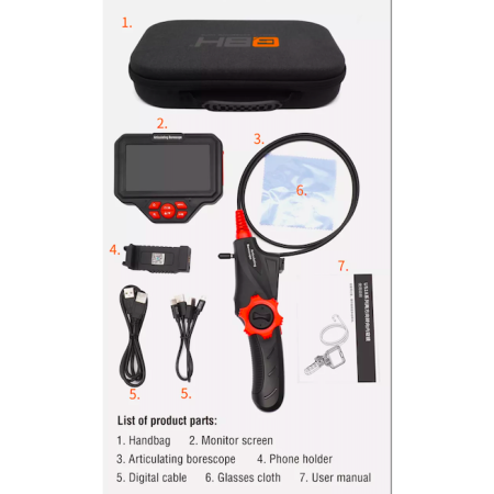 Видеоэндоскоп US18-6 с 2х - сторонним артикуляционным 6,00мм зондом, QBH, Китай 3