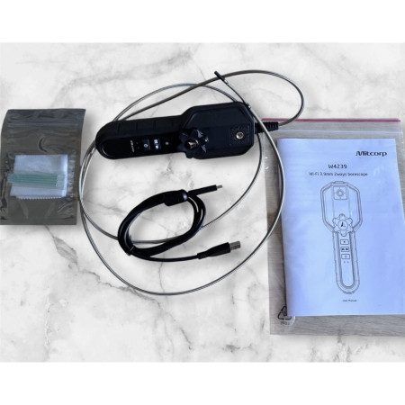 W4239 WiFi, 3,9 мм, беспроводной видеоэндоскоп с 2х сторонним артикуляционным зондом, Mitcorp, Тайвань 3